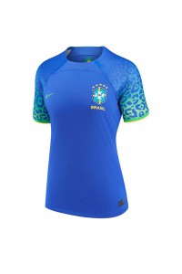 Fotbalové Dres Brazílie Dámské Venkovní Oblečení MS 2022 Krátký Rukáv